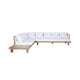 Amaya L Shape Sofa | White