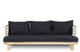 Amaya Triple Sofa | Black