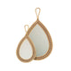 Rattan Teardrop Mirror | 77cm
