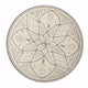 Ceramic plate flat | Grey 25cm
