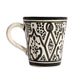 Coffee cup with handle | Black & White 10cm