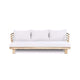 Amaya Triple Sofa | White